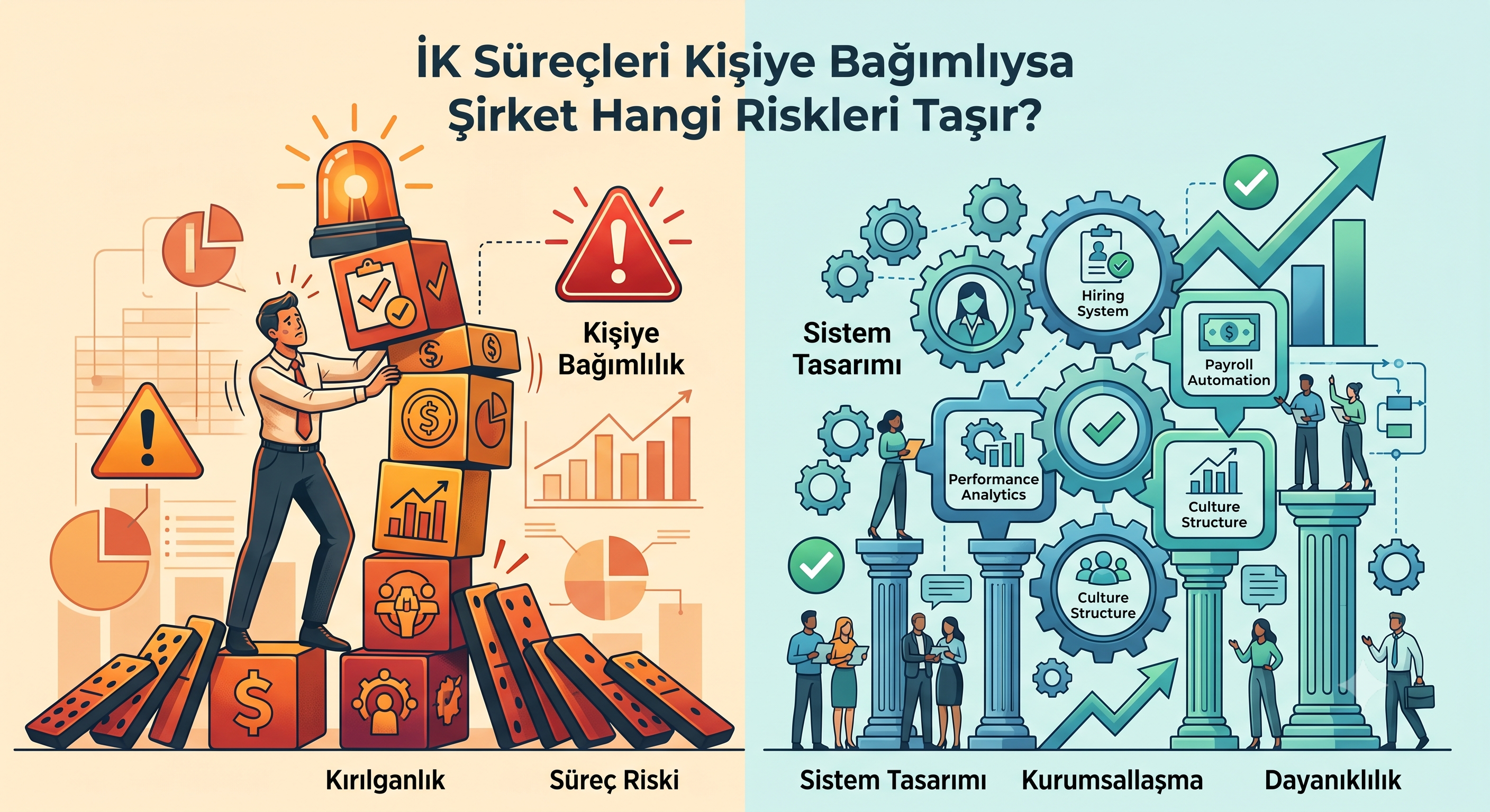 İK süreçlerinde kişiye bağımlılık riski